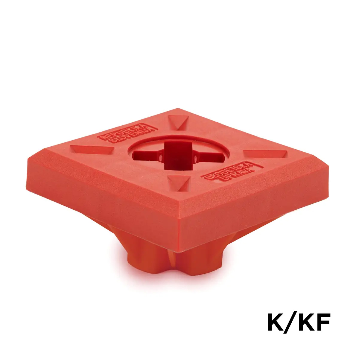 Glava plastična rdeča (močnejša konstrukcija)